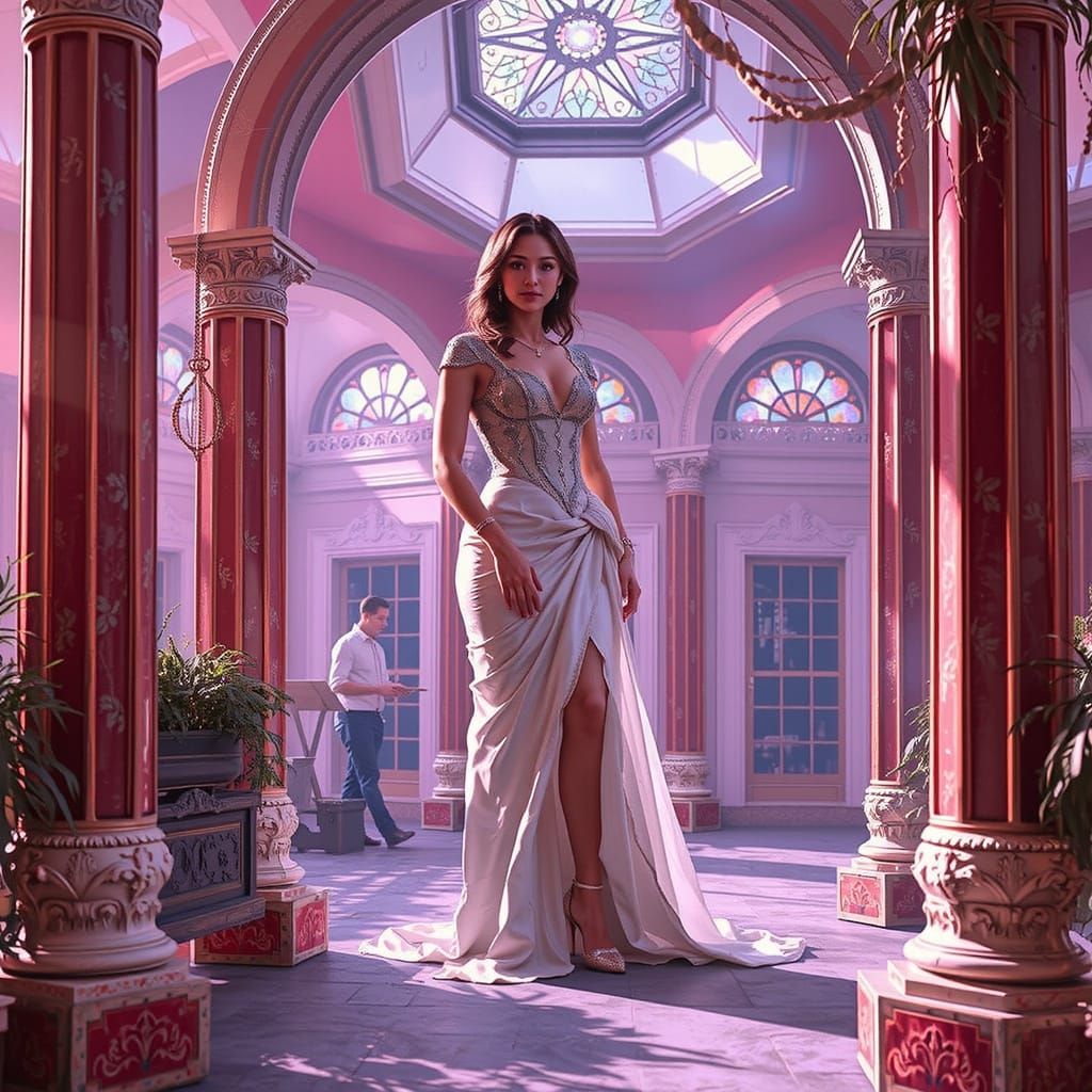 Photorealistic Portrait in Cinematic Style with Vibrant Colo...