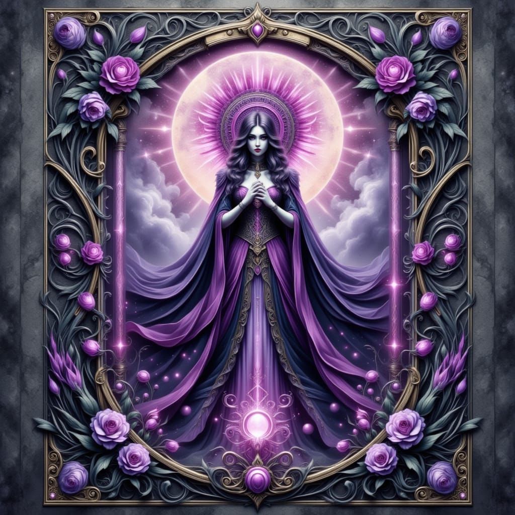 Gothic Art Nouveau Tarot Logo for Author