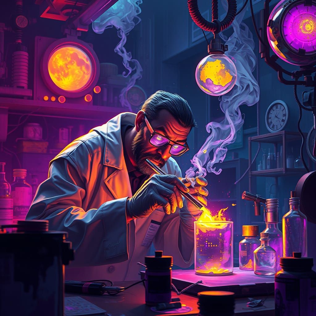 Bomb Scientist's Dark Fantasy Art Experiment, 8K