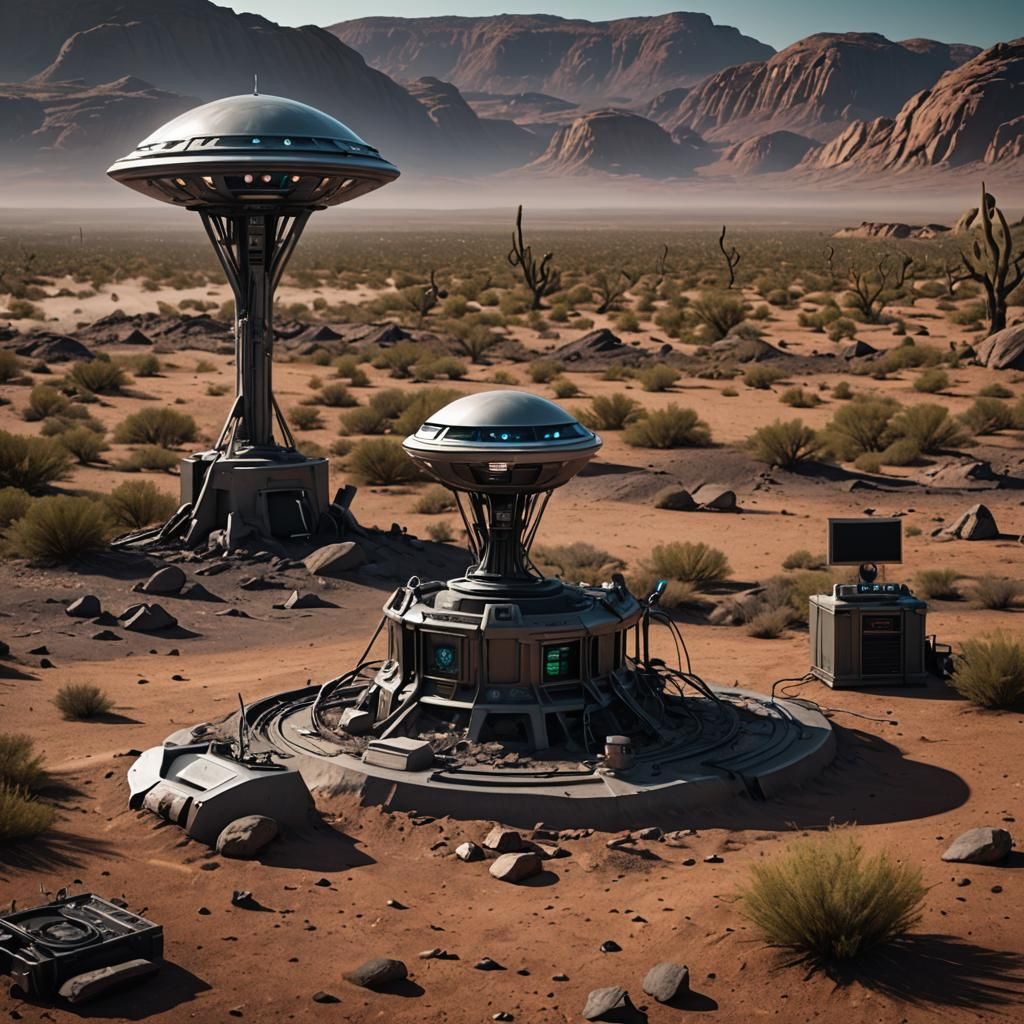 Grey Alien Broadcast from Roswell Crash Site