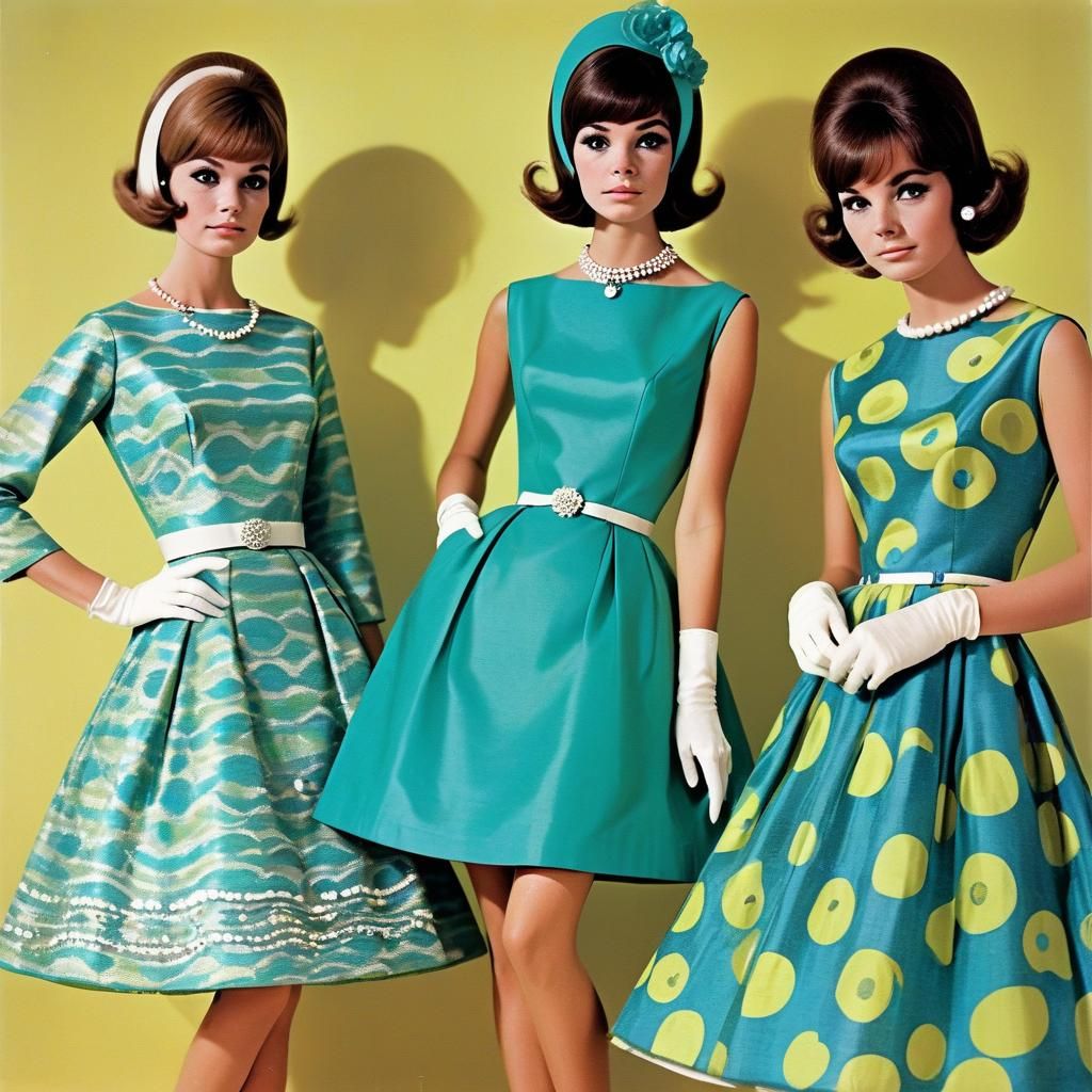 1960s Fashion: Beautiful Party Dresses