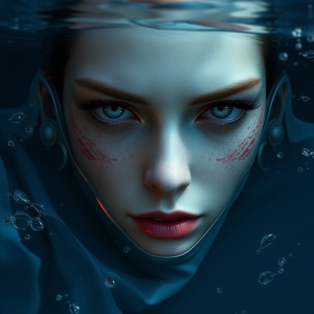 A Fantasy Portrait in Splashy, Vibrant Colors