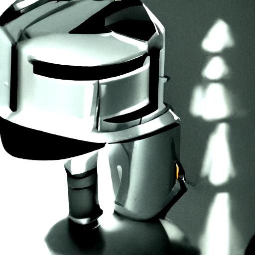Robot Knight in 3D Rendering