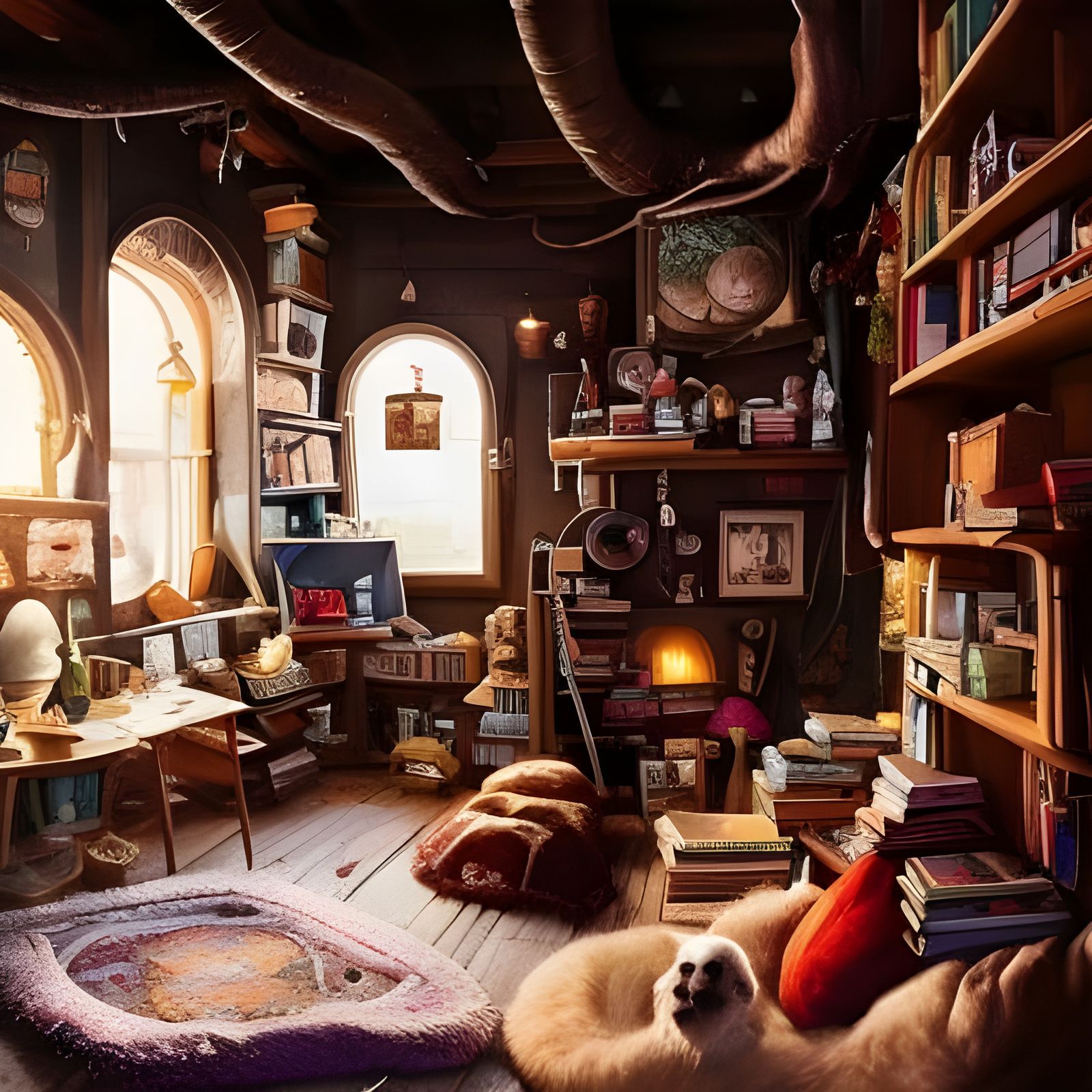 A Cozy Space: Digital Illustration in HDR
