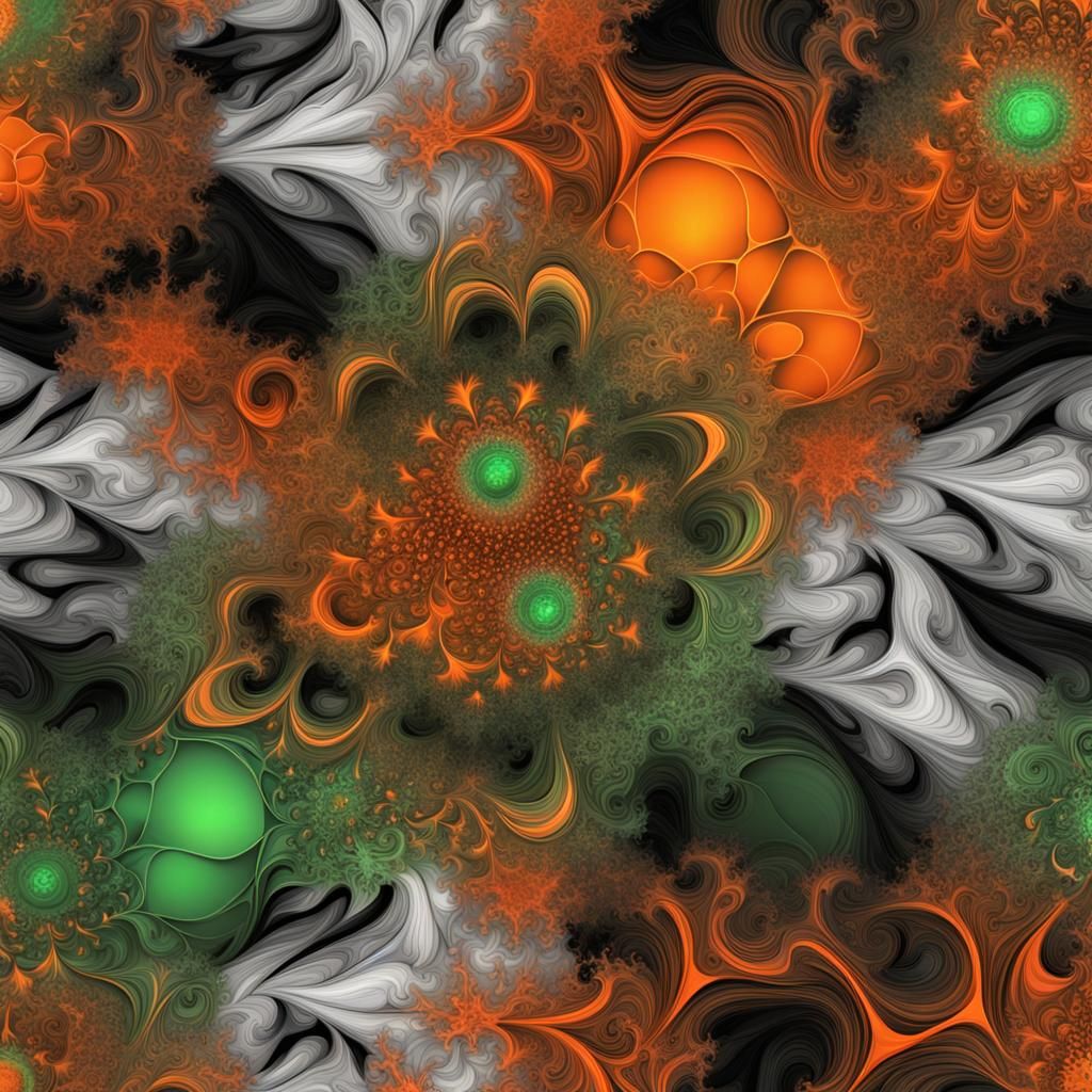 Fantastical Fractal Pattern in Detailed Matte Painting