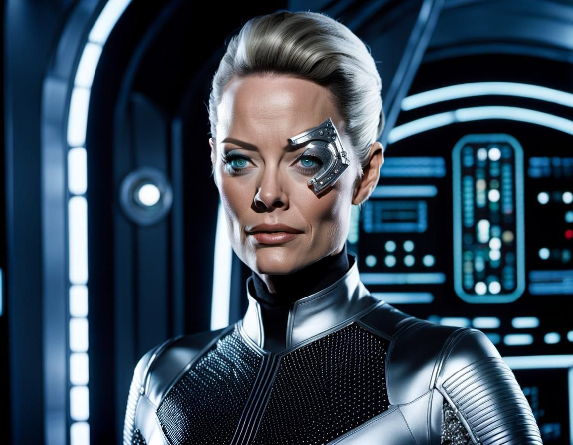 Seven of Nine Borg Portrait from Star Trek Voyager