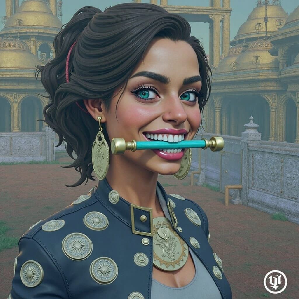 Woman Unleashes Fury with Gritted Smile and Intricate Fantas...