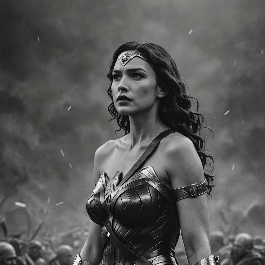 GG as Wonder Woman (film scene)