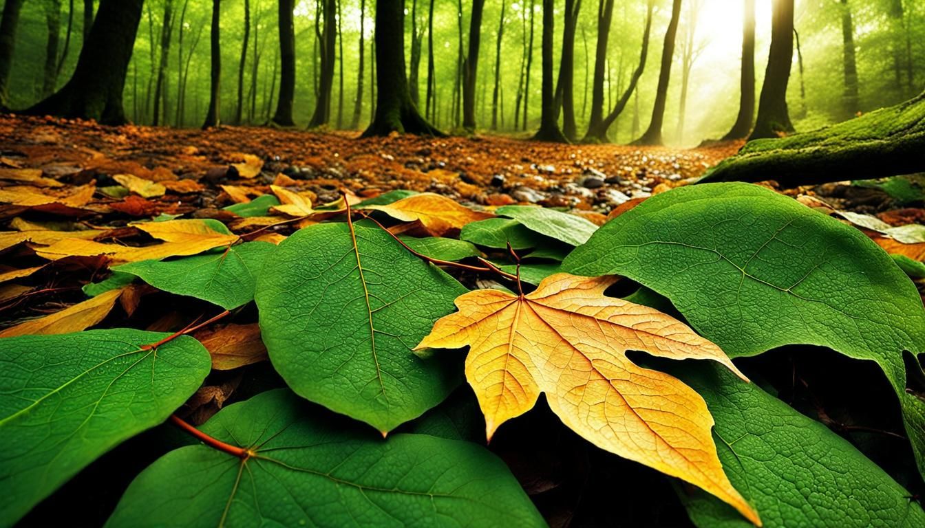 Silent Encounter in an Earthy Forest