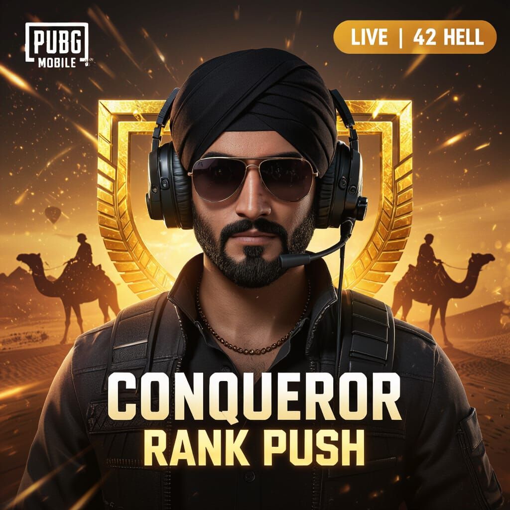 PUBG Conqueror Rank Push Cinematic Thumbnail