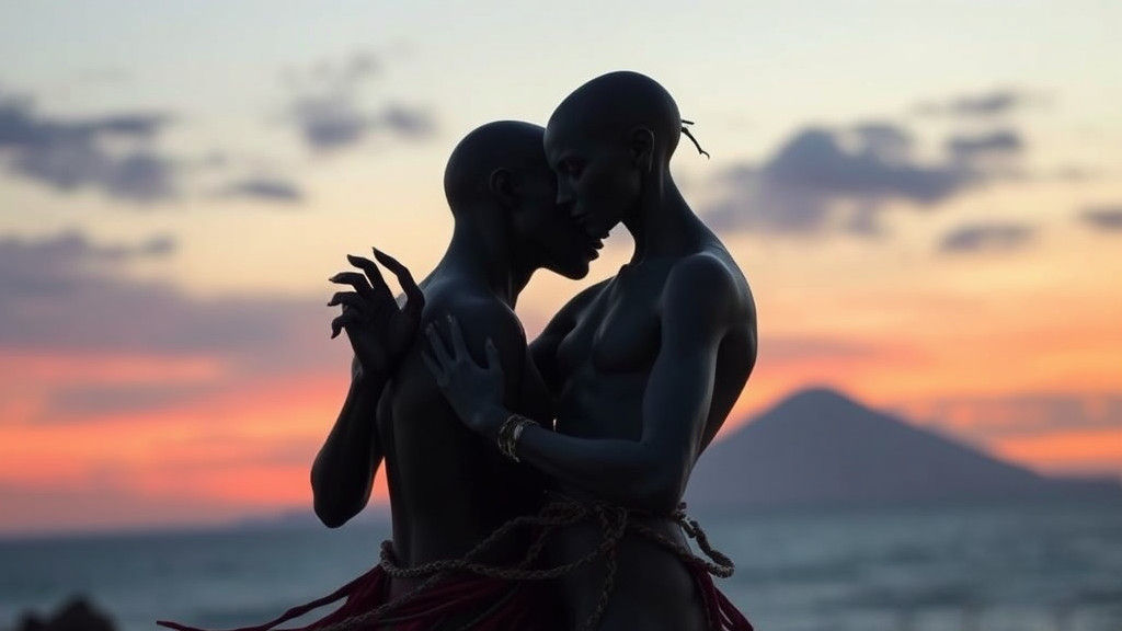 Surreal Androgynes Dancing: Fractal Eyes and Seascape