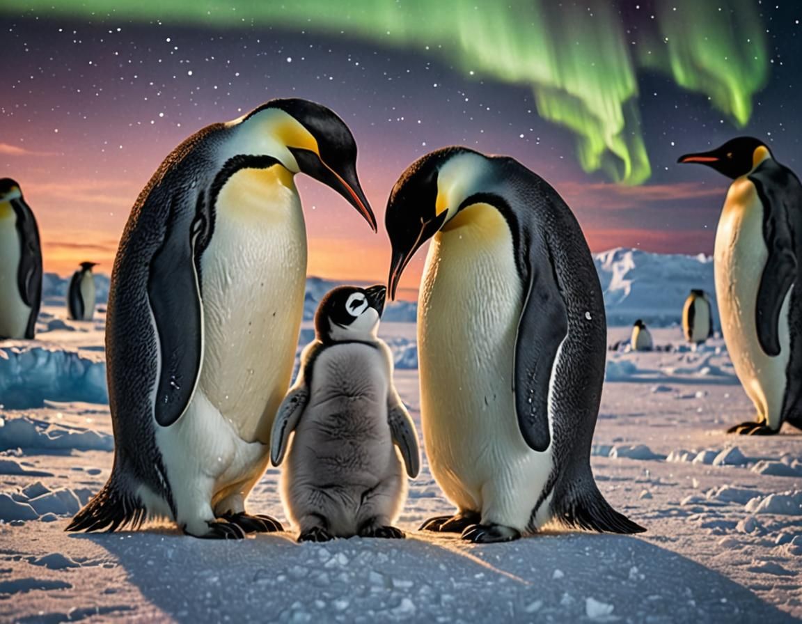 Penguins Endless Love: Proud of their Little One🐧❣️