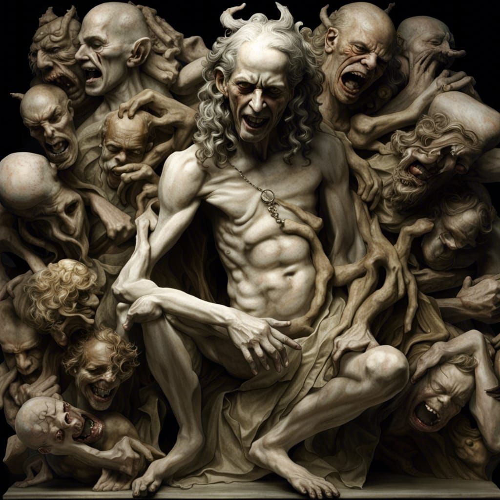 Hell-demon ethereal-matrix-overlays Pineal-debauchery buggery-fiend; frightened socially-isolated, betrayed Caucasian ad...