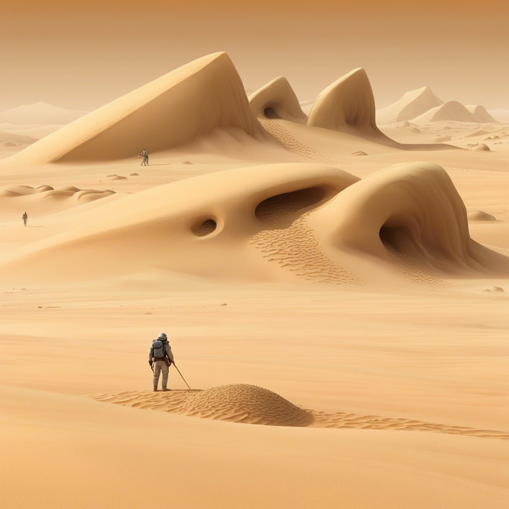 Dune: Paul and the Giant Sandworm