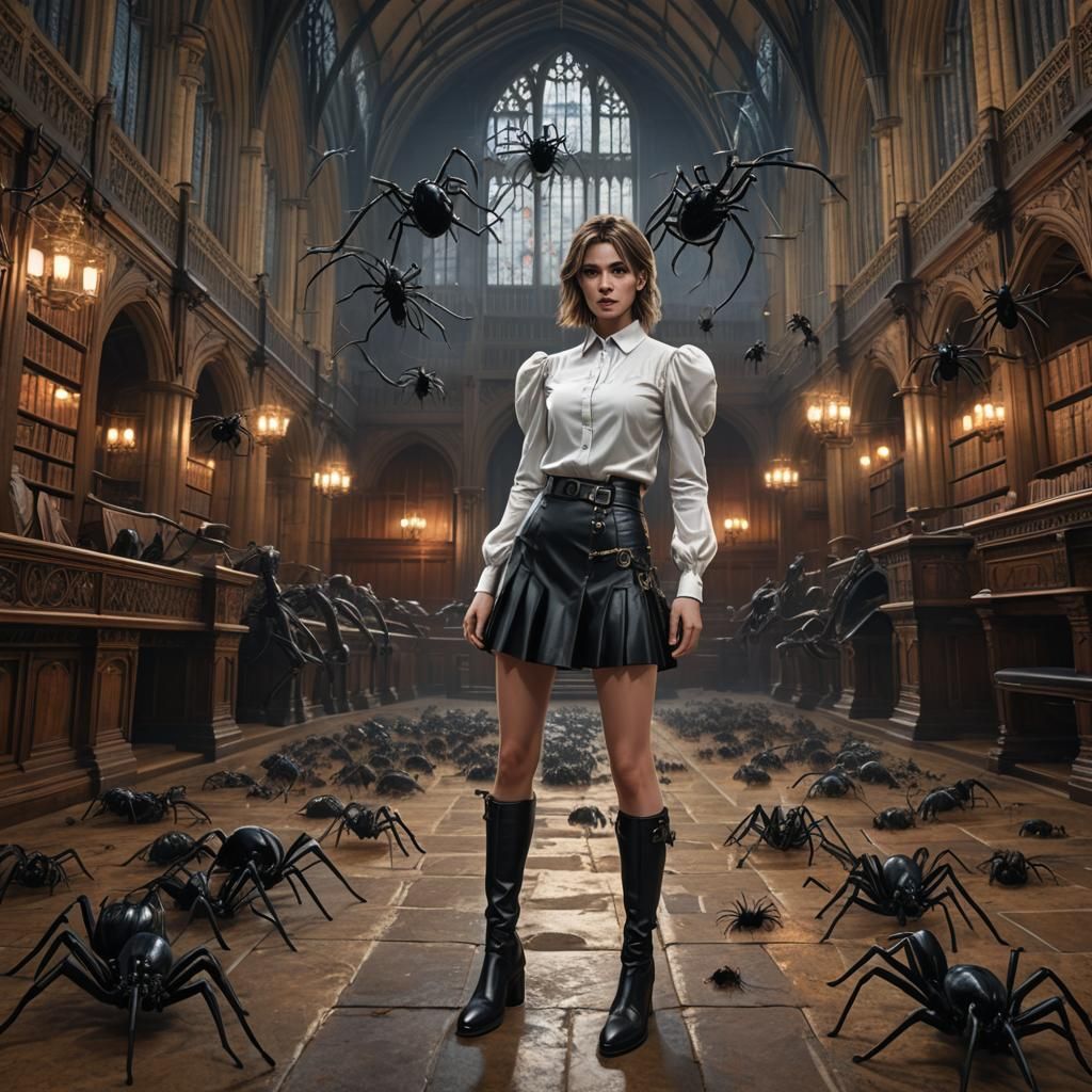 Woman in Leather in the House of Commons