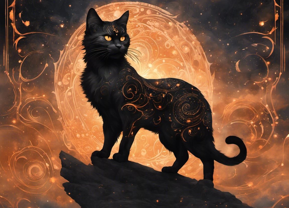 Magical Cloud Cat: A Digital Masterpiece