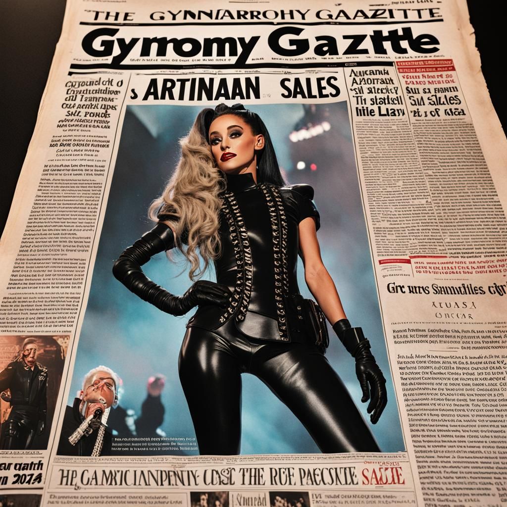 Newspaper Front Page: Gynarchy Gazette, Digital Art