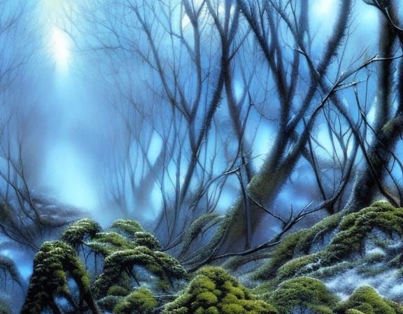 Fantasy Berry Bush by Luis Royo, 8K