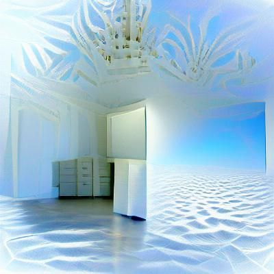 Fractal Thoughts Fill Empty White Room