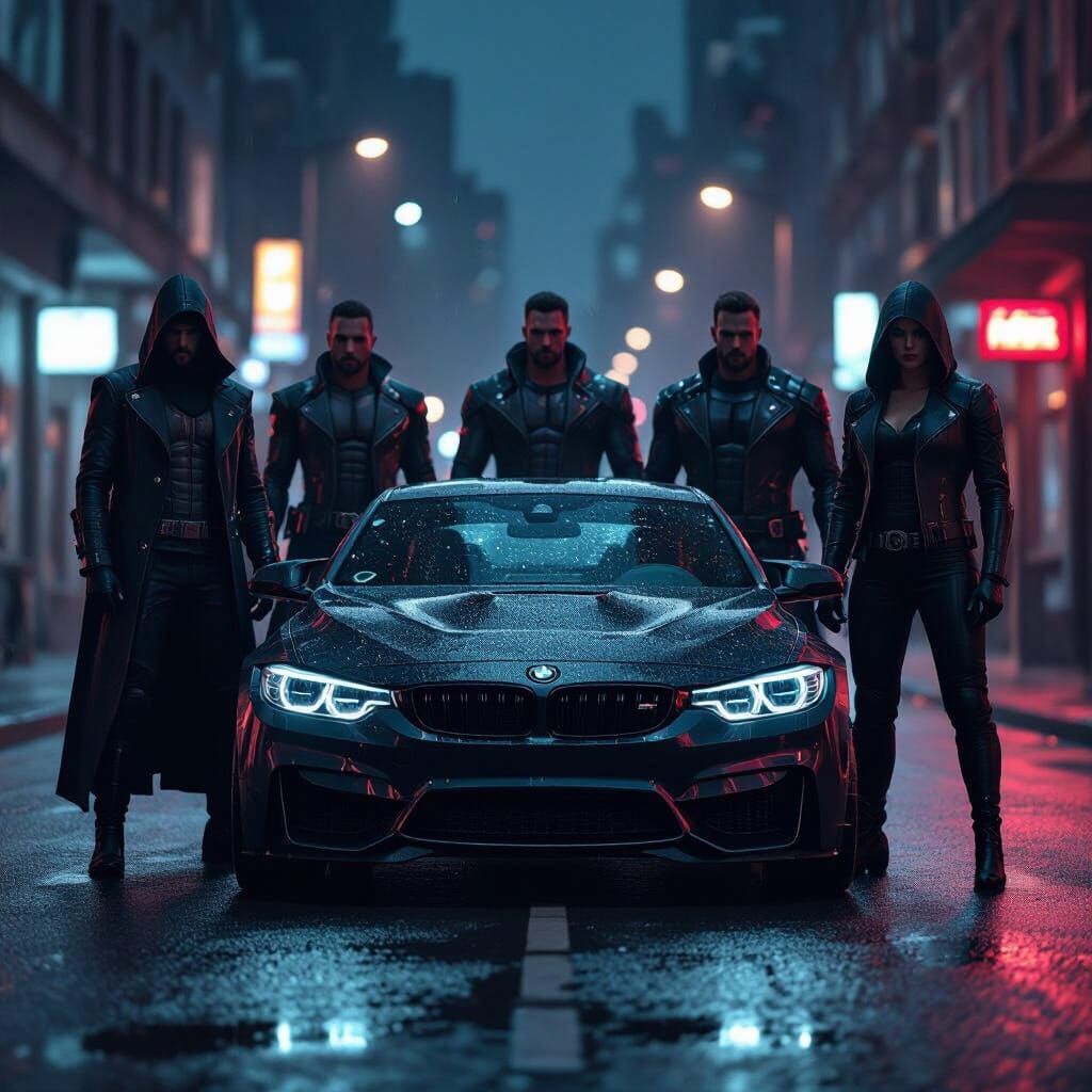 Mythic Heroes in a Dark Urban Landscape