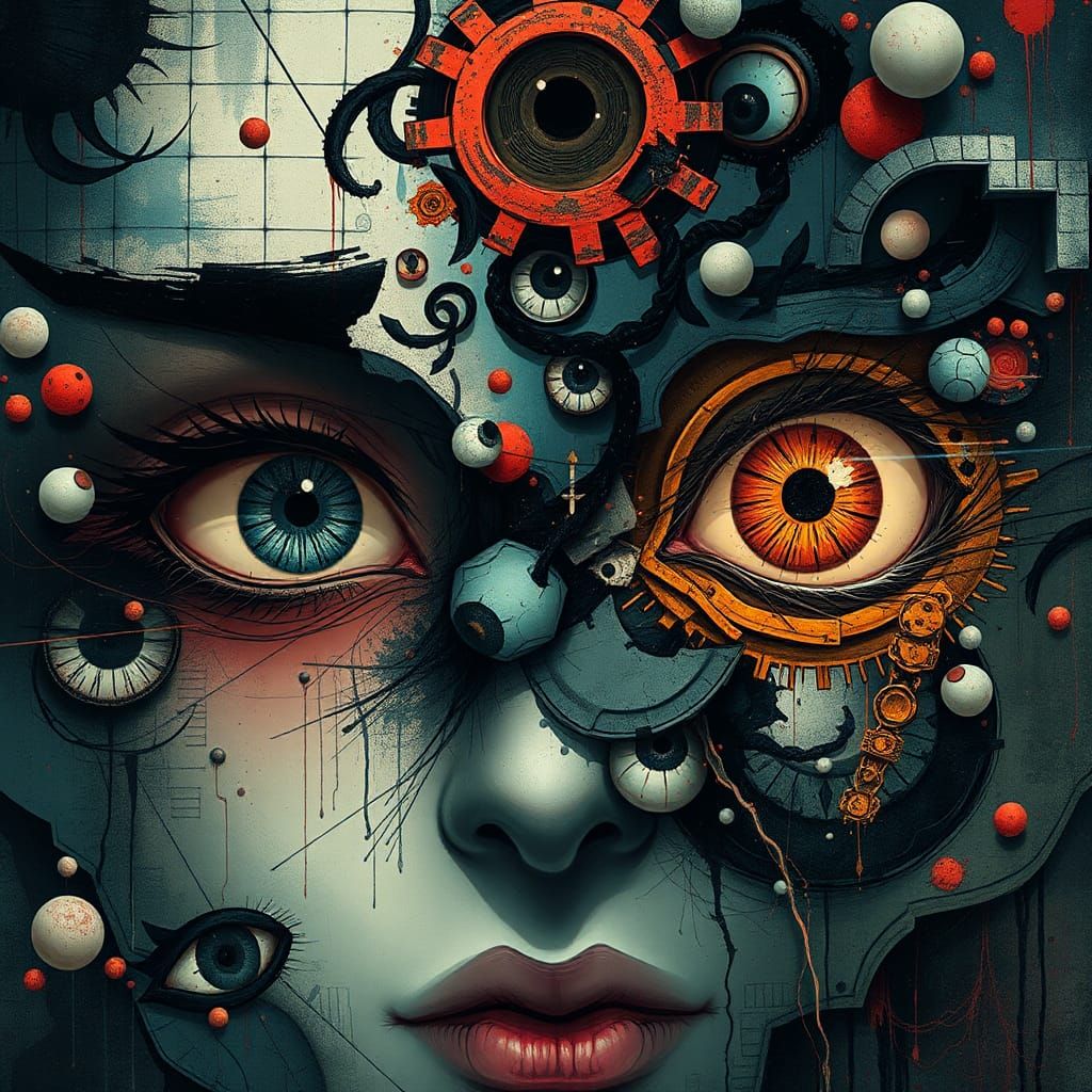 Abstract Anime World of Dreamlike Chaos