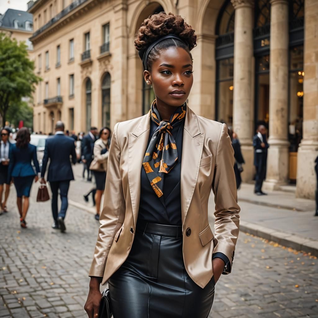 Elegant African Woman in Professional Portrait