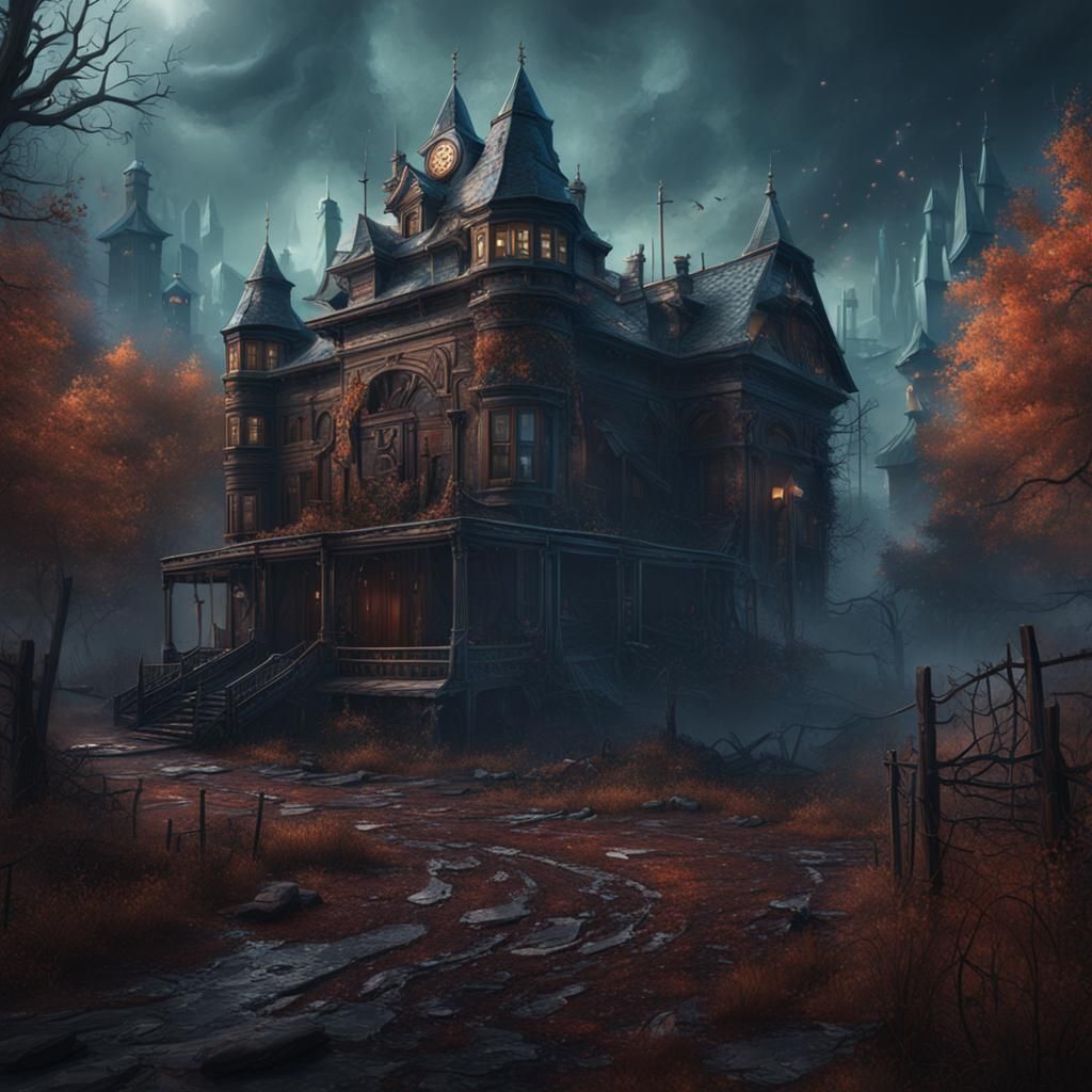 Menacing Serial Killer in Dark Fantasy Concept Art