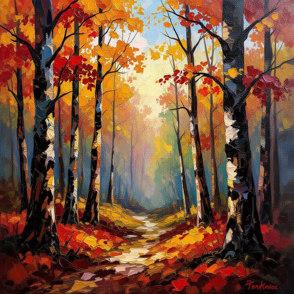 Halloween Forest in New England