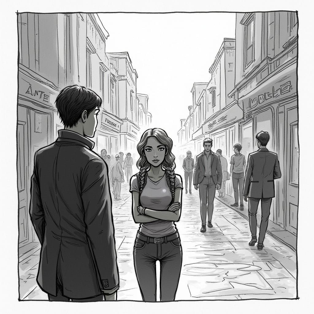 Woman Approached in Mysterious Sunless City