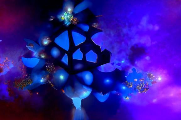 Fractal Decision Tree of Life in Cel-Shaded Style