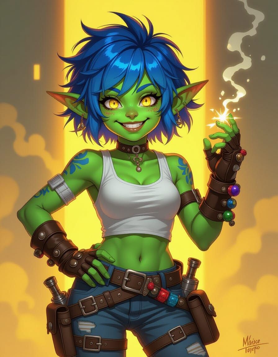 Goblin Bomber Girl Lights the Fuse