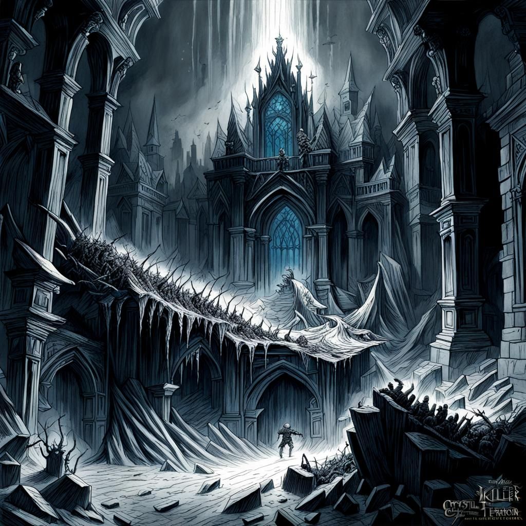 Crystal Killer Throne: War and Terror in Pencil Art