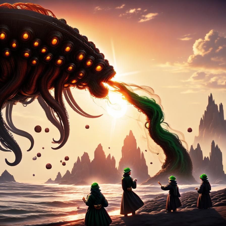 Cthulhu, Spaghetti Monster, and Jehovah Converse