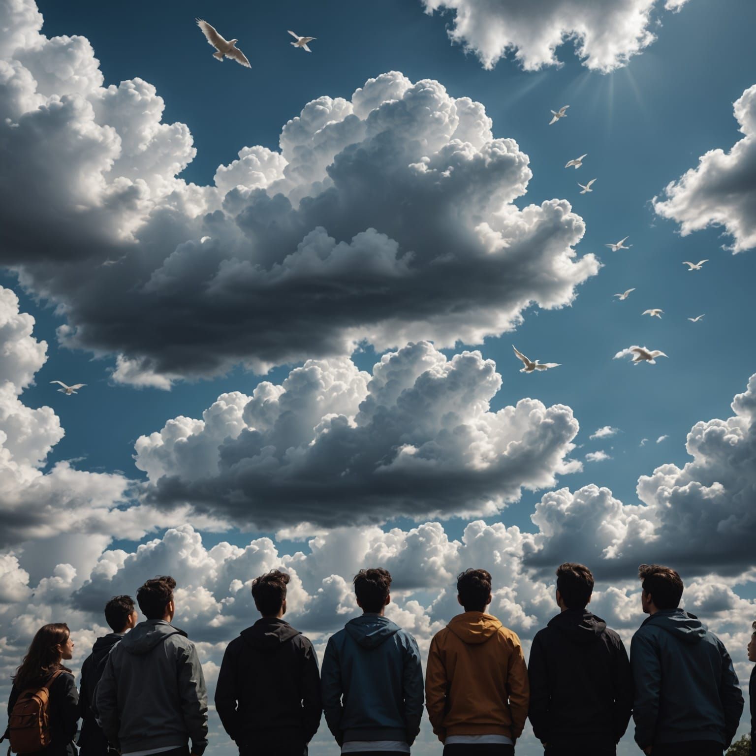 Animal Clouds: Hyperrealistic Sky Watchers