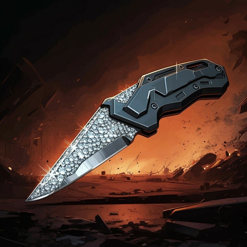 Diamond Blades for Emergency Responders in Comic Book Style