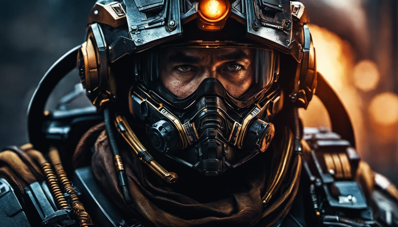 Hyperrealistic Sci-Fi Soldier in 8k Resolution