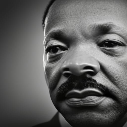 Martin Luther King Jr Portrait in Karsh Style