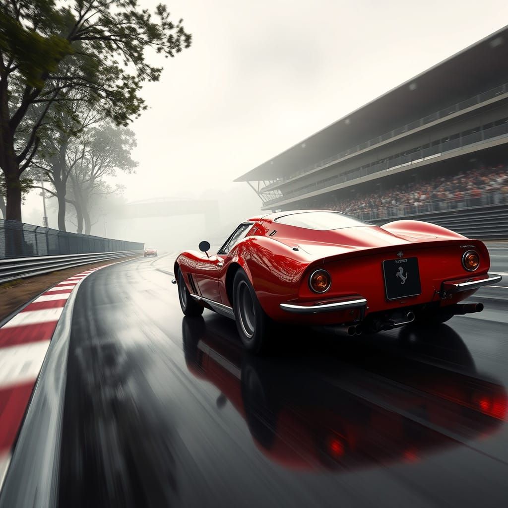Ferrari at Monza Racing Circuit in Epic 8K