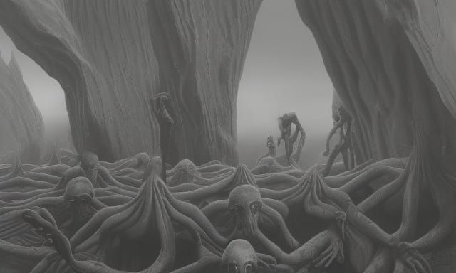 Surreal Dream World in Dark Fantasy Style