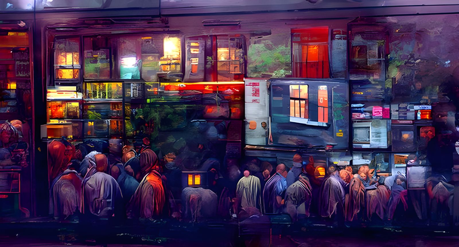 Blissful Countryside Inscape Illustration