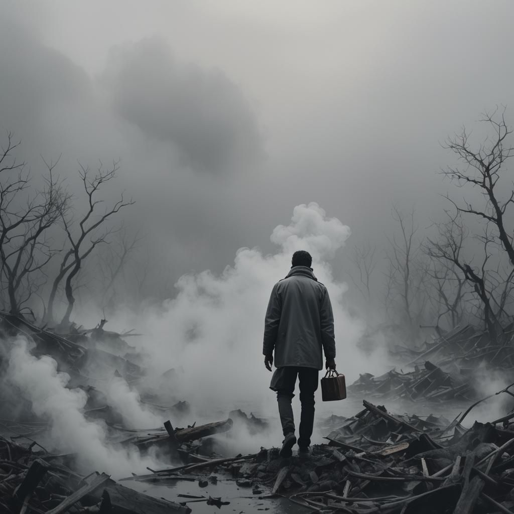 Solitary Figure in Time's Chaos: A Glimpse of Future