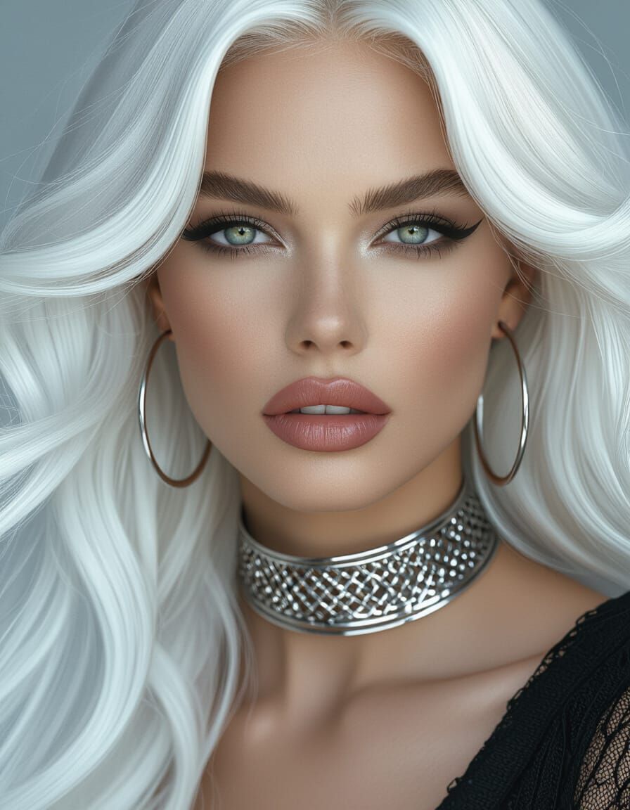 Ethereal Beauty: High Fashion Portrait in 8K