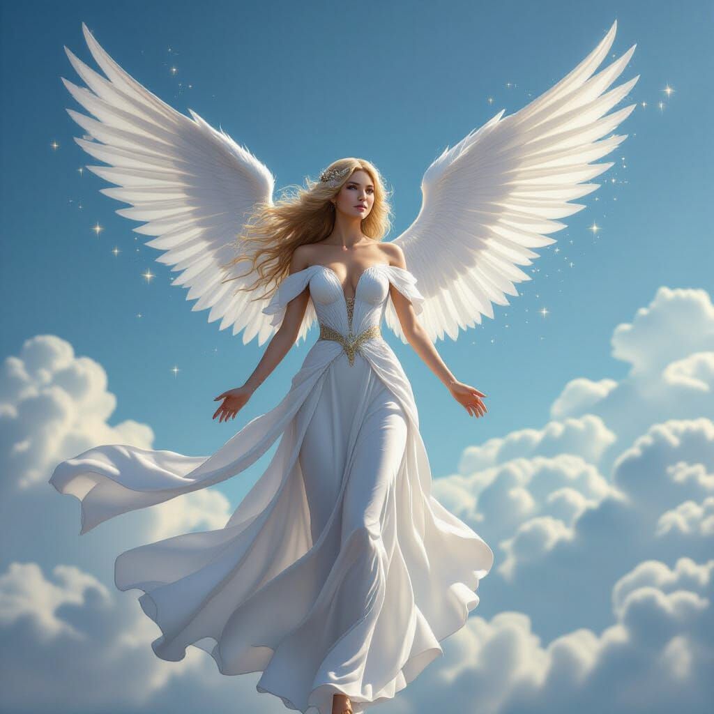 Ethereal Angel Goddess Digital Art