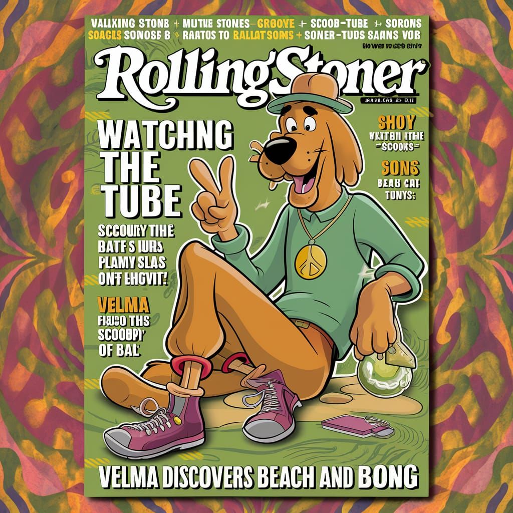 Shaggy Rogers on the cover of “Rolling Stoner” Magazine.
