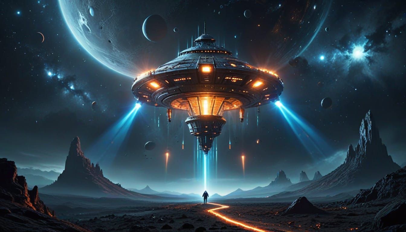 Cosmic Enigma: Mysterious Space Beacon Illuminated by Futuri...