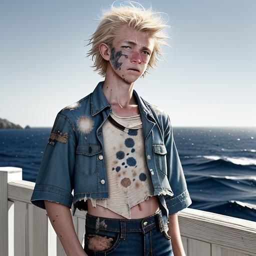 A salty breeze ruffles the mop of dirty blond hair that esca...