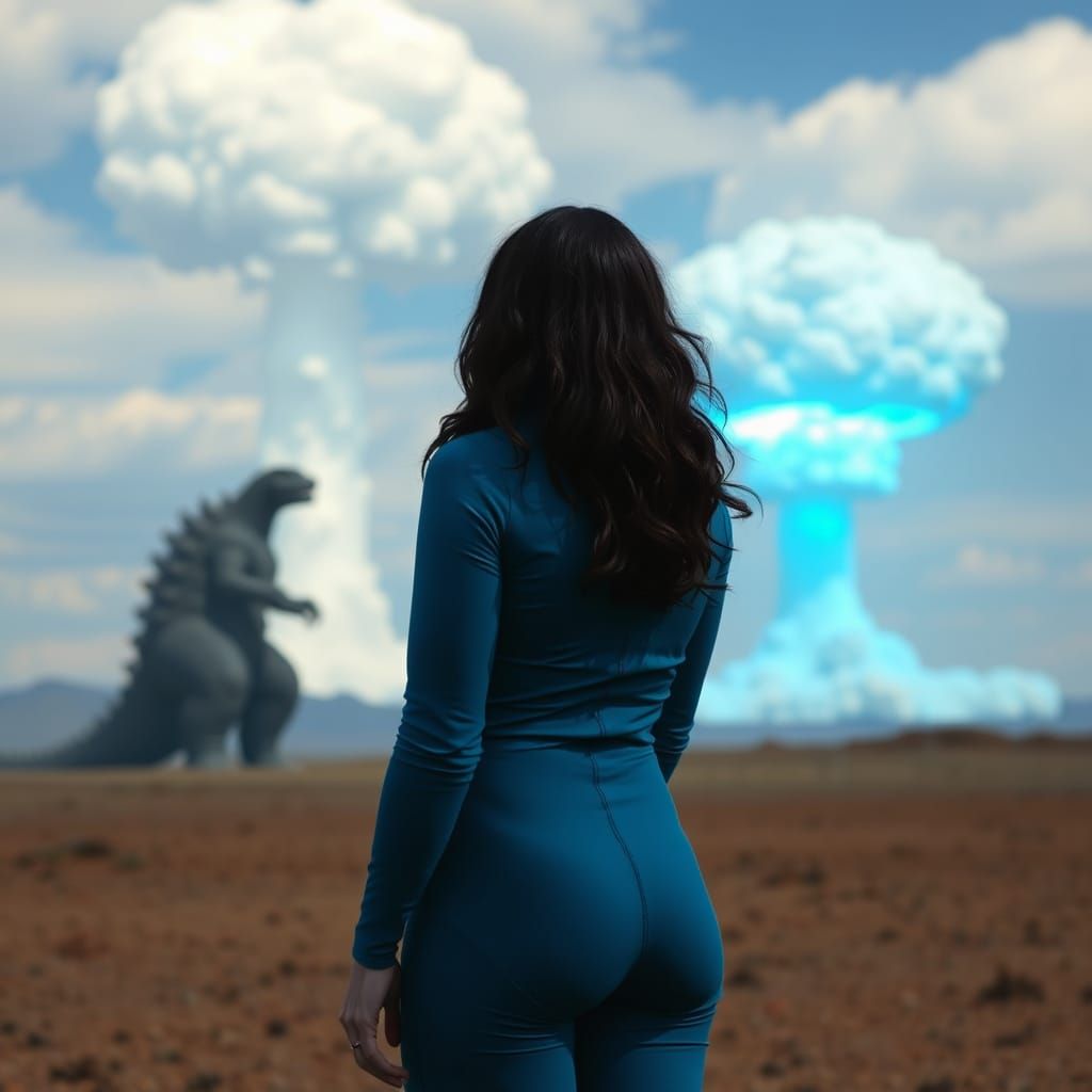 Post-Apocalyptic Vault Dweller Surprised by Godzilla's Nucle...