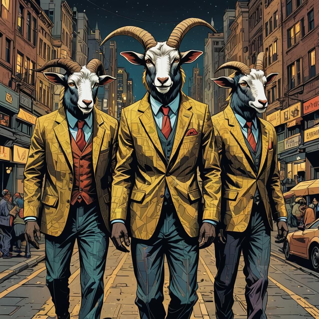 Billy Goats Gruff in Telltale Pop Art Style