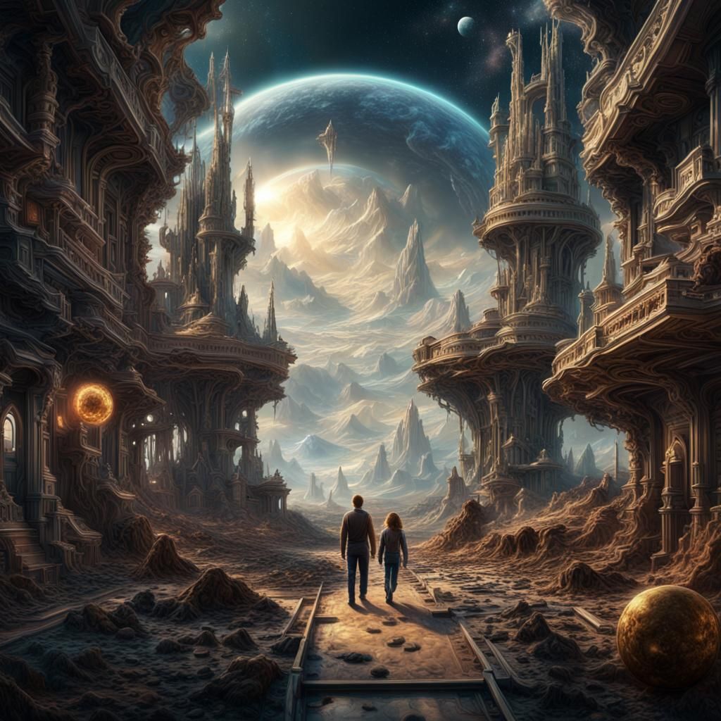 Space Family Jones Lost in Time: Digital Matte Painting