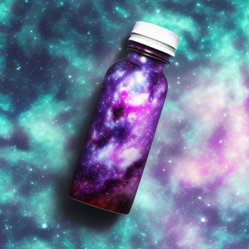 Galaxy Milk Bottle: Fantasy Concept Art